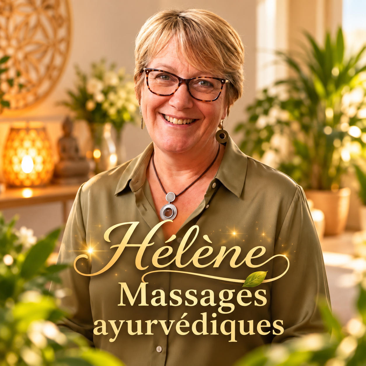 Hélène, praticienne en massages ayurvédiques chez Solantéa